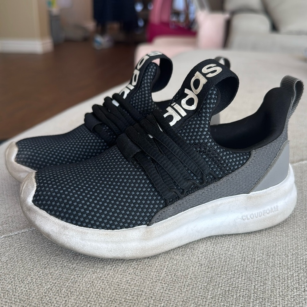 adidas Kids Sneakers Black with Gray Accents